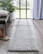 Emerson Modern Solid Light Grey Thick & Soft Shag Rug ELL-17