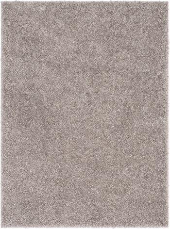 Emerson Modern Solid Taupe Thick & Soft Shag Rug ELL-18