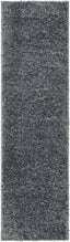 Emerson Modern Solid Dark Grey Thick & Soft Shag Rug ELL-23