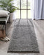 Emerson Modern Solid Dark Grey Thick & Soft Shag Rug ELL-23