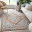 Messina Vintage Medallion Botanical Border Rust Rug ENV-10