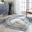 Aversa Geometric Abstract Waves Blue Rug ENV-144