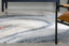 Aversa Geometric Abstract Waves Blue Rug ENV-144