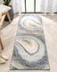 Aversa Geometric Abstract Waves Blue Rug ENV-144