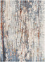 Teramo Abstract pattern Geometric Stripes Blue Rug ENV-154