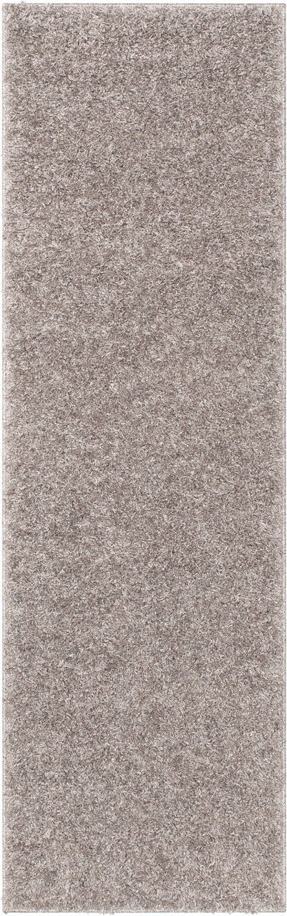 Emerson Modern Solid Taupe Thick & Soft Shag Rug ELL-18