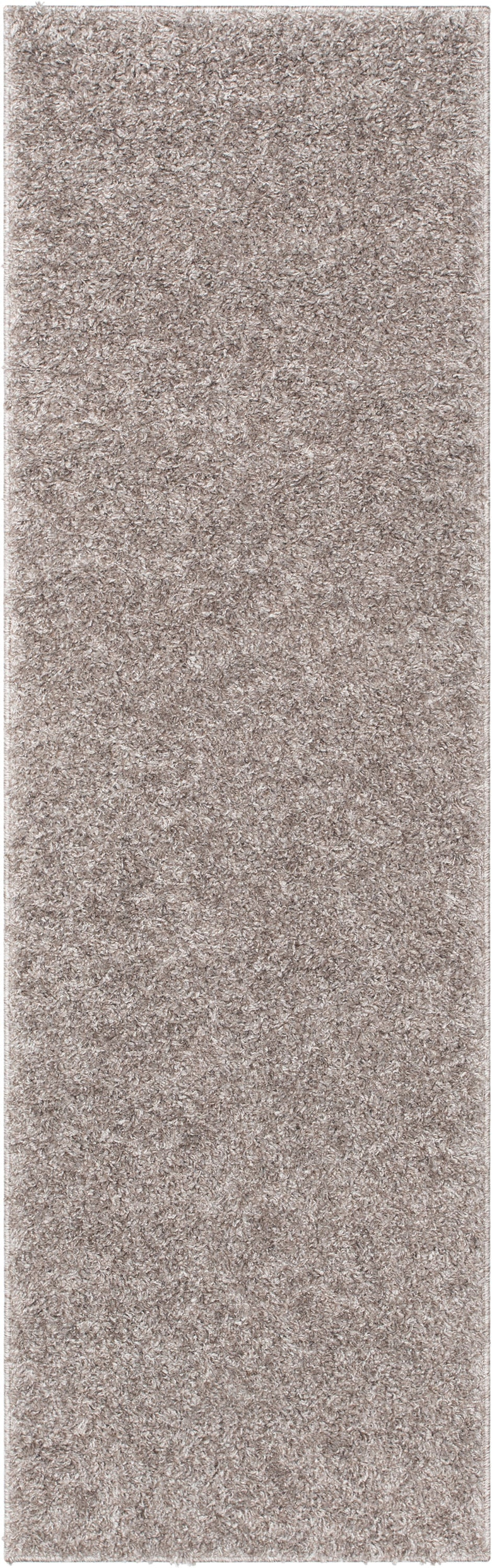 Emerson Modern Solid Taupe Thick & Soft Shag Rug ELL-18