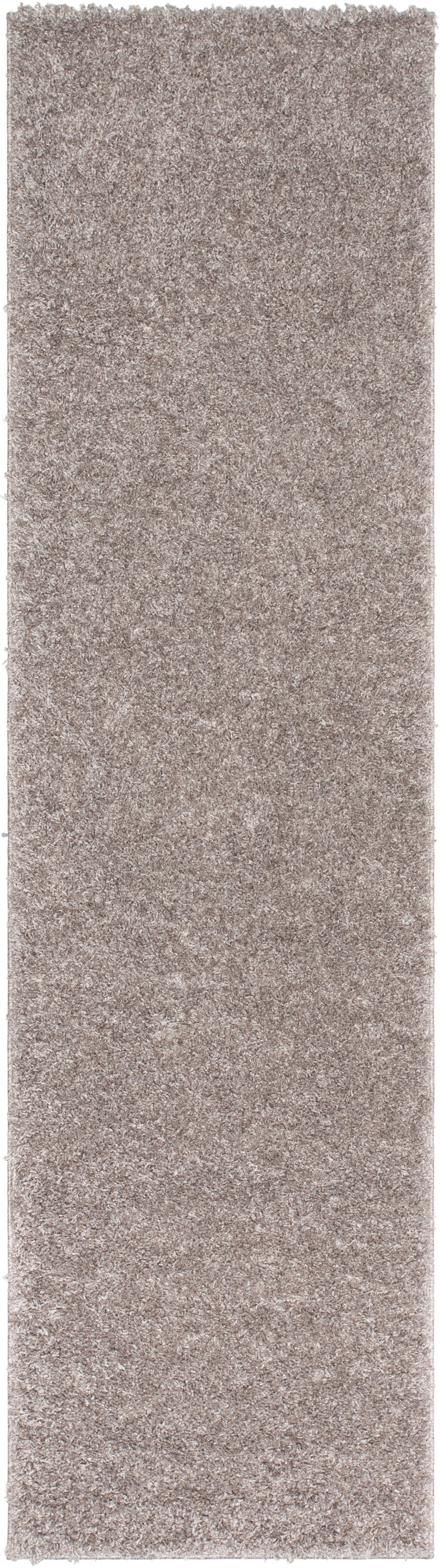 Emerson Modern Solid Taupe Thick & Soft Shag Rug ELL-18