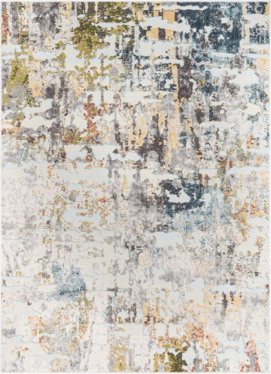 Azura Vintage Distressed Abstract Multi Rug FA-14