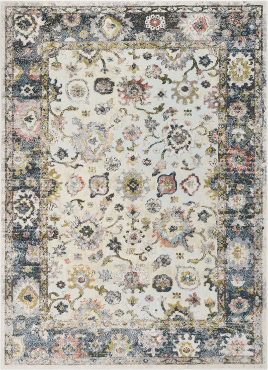 Corinne Vintage Bohemian Oriental Ivory Rug FA-32