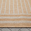 Frankie Modern Stripes Indoor/Outdoor Beige Textured Rug FAL-22