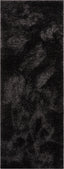 Liza Black Plush Shag Rug FE-13