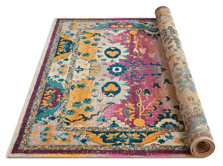 Shera Passion Pink Traditional Rug FI-38