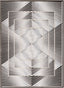 Winnie Contermporary Geometric Pattern Grey Glam Rug FRM-127