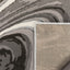 Beckley Contemporary Abstract Waves Ivory Glam Rug FRM-12