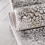 Kenneth Retro Abstract Pattern Grey Glam Rug FRM-157