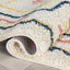 Audi Ethnic Medallion Pattern Ivory Thick Shag Rug GIG-72
