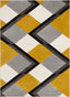 Nora Gold Modern Geometric Stripes 3D Textured Rug GV-81