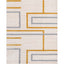 Fiona Gold Modern Geometric Lines 3D Textured Rug GV-91