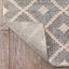 Ailey Moroccan Lattice Trellis Ivory Looped Pile Rug HAR-52
