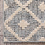 Ailey Moroccan Lattice Trellis Grey Looped Pile Rug HAR-57