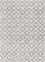 Ailey Moroccan Lattice Trellis Grey Looped Pile Rug HAR-57