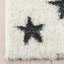 Celestial Skies Modern Stars Pattern Ivory Grey Thick & Ultra Soft Kids Rug HAV-12