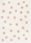 Celestial Skies Modern Stars Pattern Ivory Pink Thick & Ultra Soft Kids Rug HAV-19