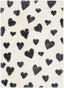 Hearts Modern Heart Pattern Grey Thick & Ultra Soft Kids Rug HAV-27