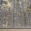Abstract Modern Distressed Grey Multi Rug HR-11