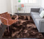 Liza Taupe Brown  Plush Shag Rug FE-18