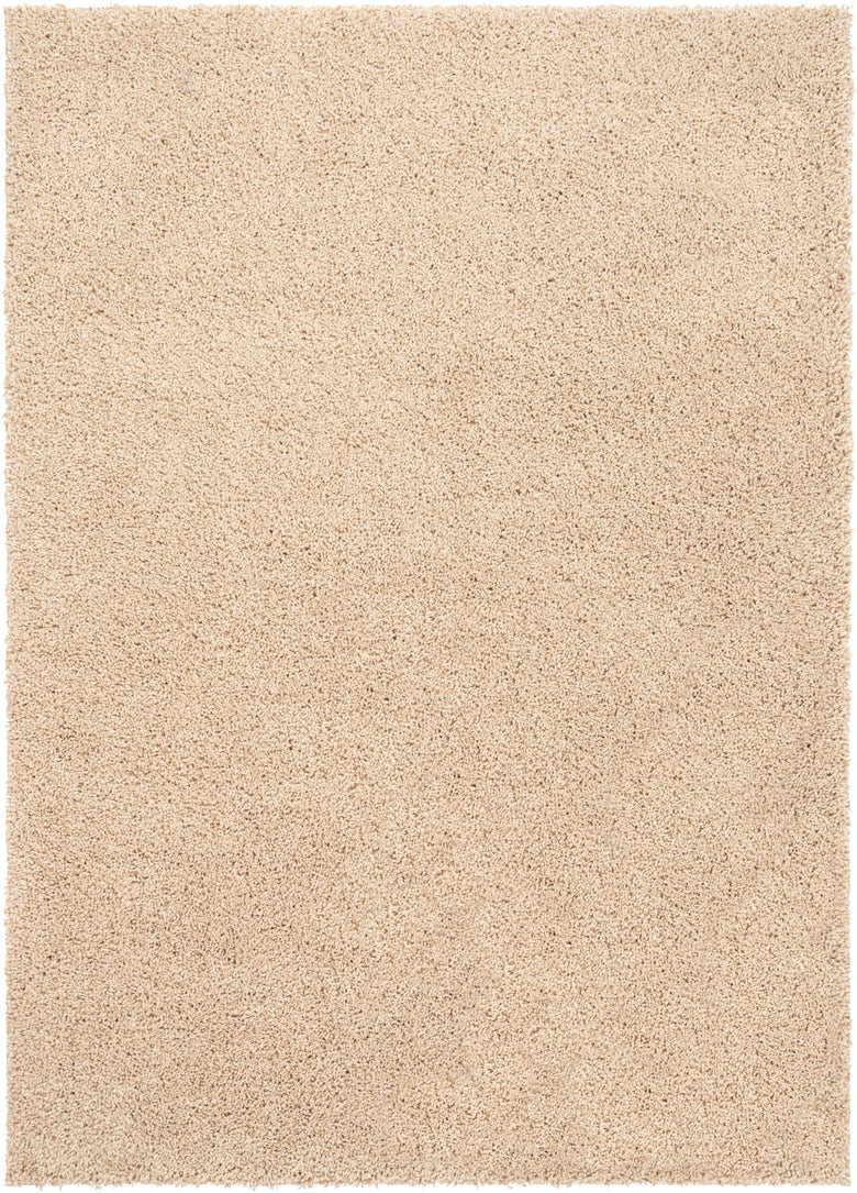 Halden Solid Pattern Ivory Thick  Nordic Shag Rug JU-12