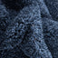Halden Solid Pattern Dark Blue Thick  Nordic Shag Rug JU-14