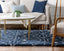 Kari Scandinavian Moroccan Lattice Blue Thick  Nordic Shag Rug JU-24