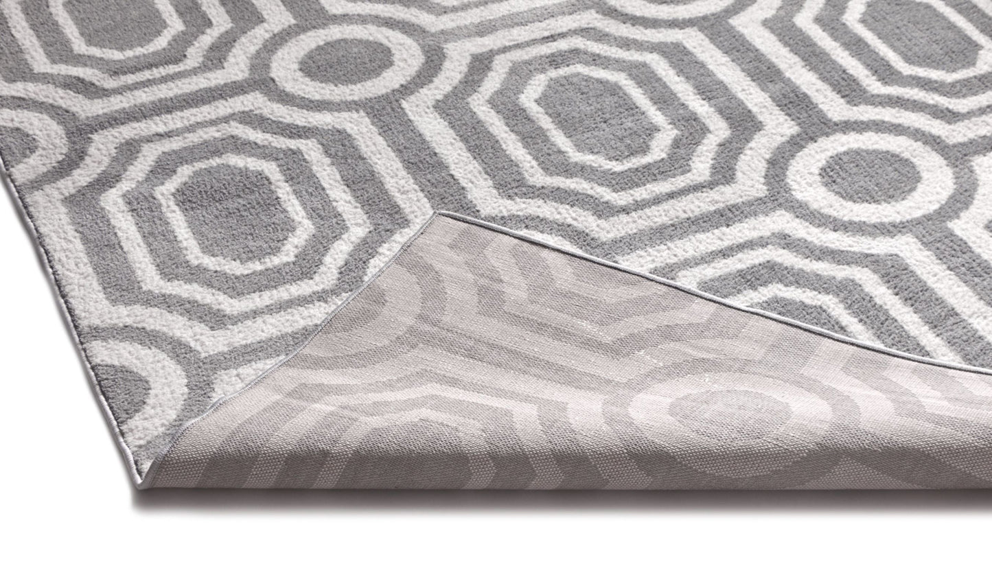 Leos Grey Modern Rug KA-46