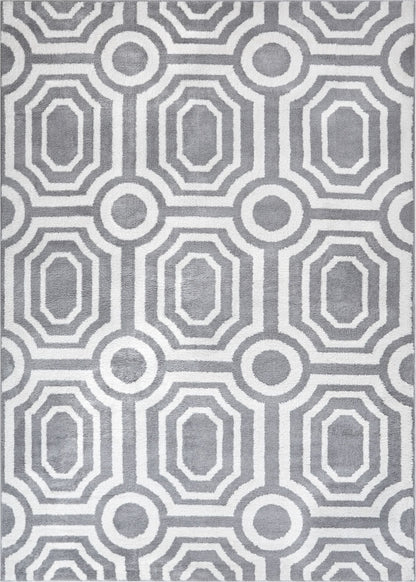 Leos Grey Modern Rug KA-46