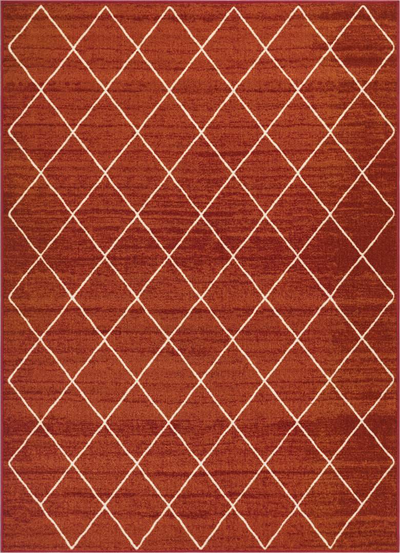 Clover Red Modern Rug KC-120
