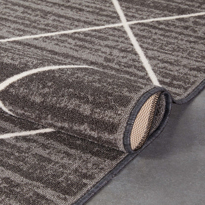 Clover Grey Modern Rug KC-128