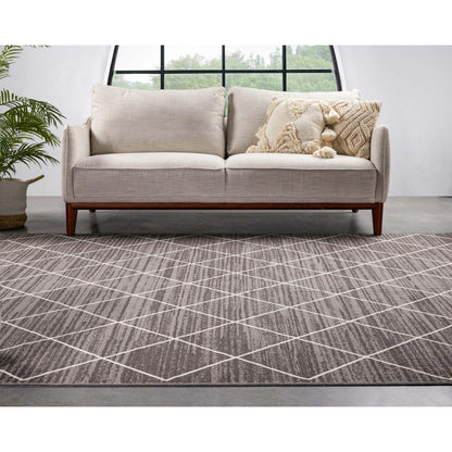 Clover Grey Modern Rug KC-128