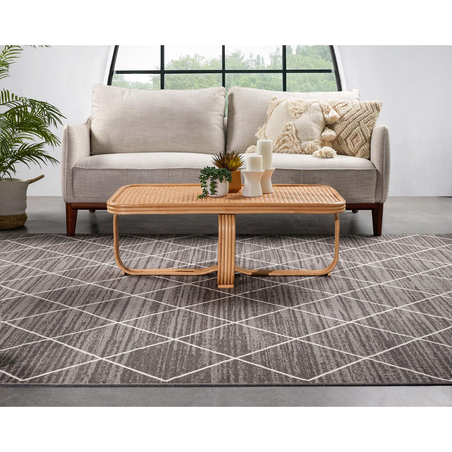 Clover Grey Modern Rug KC-128