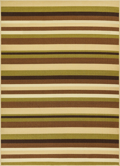 Uni Stripes Green Modern Rug KC-135