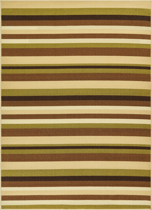 Uni Stripes Green Modern Rug KC-135