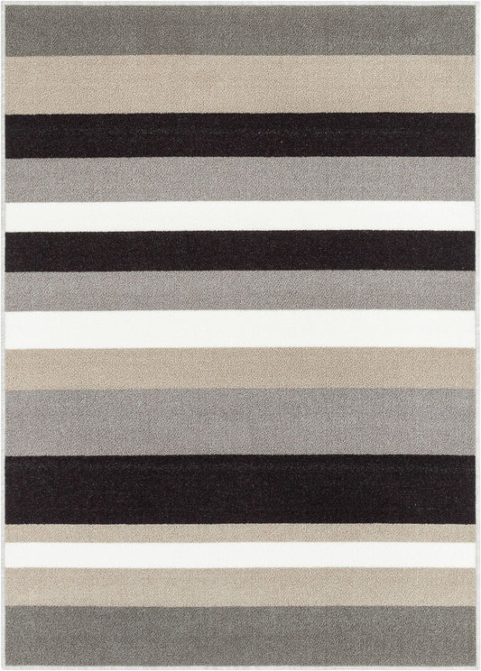 Uni Stripes Grey Modern Rug KC-137