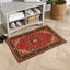 Gene Traditional Medallion Persian Red Non-Slip Machine Washable Low Pile Indoor/Outdoor Rug KC-170