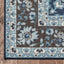 Gene Traditional Medallion Persian Blue Non-Slip Machine Washable Low Pile Indoor/Outdoor Rug KC-174