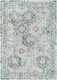 Marjorie Vintage Oriental Persian Panel Teal Rug KE-106