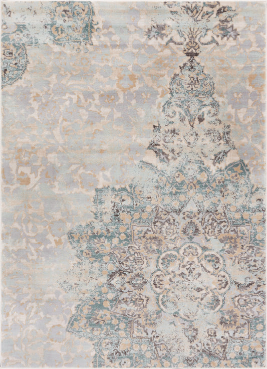 Ciato Blue Vintage Modern Rug KE-54