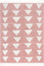 Triangles Modern Geometric Pattern Pink Kids Rug KEN-19
