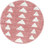 Triangles Modern Geometric Pattern Pink Kids Rug KEN-19
