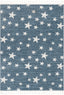 Stars Modern Geometric Blue Kids Rug KEN-24